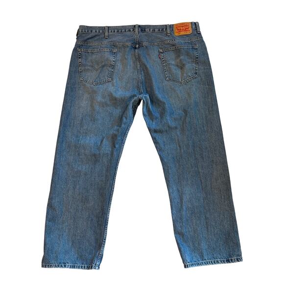 Levis 569 Jeans Mens 44x32 Blue Loose Fit Straight Leg 100% Cotton Denim - Picture 2 of 11